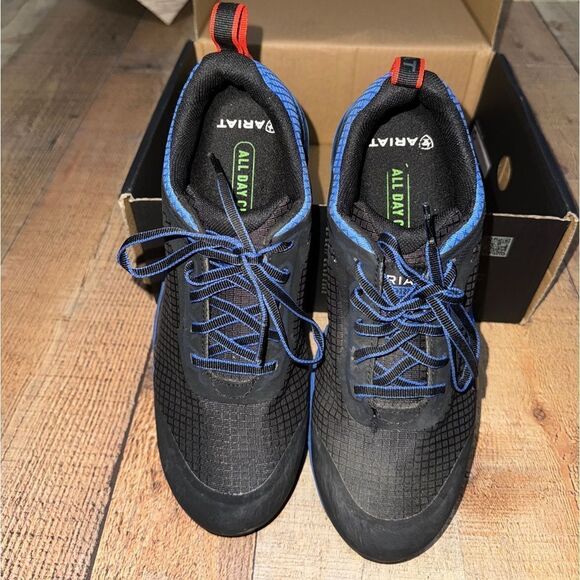 Ariat mens Outpace Day One Blue Trainers Work & Safety Shoes Sneakers - Picture 8 of 9